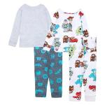 Disney Boys' 4-Piece Cozy Pajama Set 4T