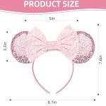 Pink Sequin Minnie Mouse Ears Headband