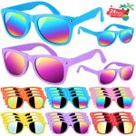 24-Pack Neon Kids Sunglasses with UV Protection