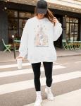 Magical Kingdom Oversized Women's Sweatshirt with Castle