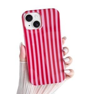 Cute Disney Striped iPhone 15 Case for Girls