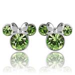 Minnie Mouse August Birthstone Stud Earrings