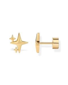 Disney Star Emoji Stud Earrings in Gold Plated Silver