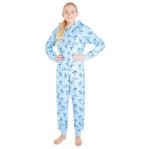 Kids Disney Stitch Hooded Fleece Pajamas