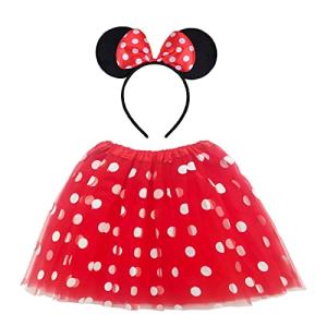 Disney-Inspired Red White Polka Dot Tutu Costume