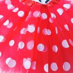 Disney-Inspired Red White Polka Dot Tutu Costume