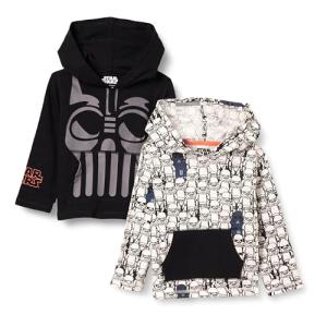 Disney Marvel Star Wars Boys' Hooded Tees - 2 Pack