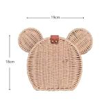 Disney Kawaii Rattan Crossbody Bag for Women