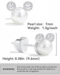 Disney Minnie Mouse Pearl Stud Earrings with Gift Box