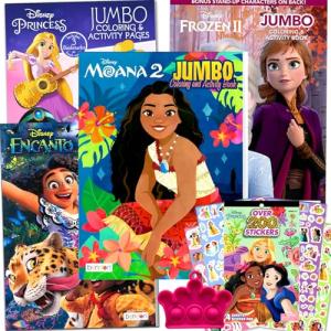 Disney Princess Coloring Book Bundle for Kids