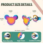 Disney Stainless Steel Tiny Mouse Stud Earrings