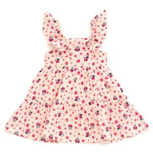 Minnie Mouse Toddler Ruffle Dress in Pale Peach