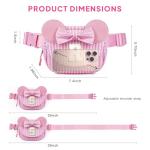 Personalized Pink Fanny Pack for Girls Ages 3-13