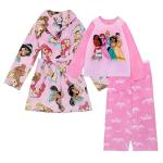 Disney Girls' 3-Piece Cozy Pajama Set