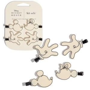 Kitsch Mickey and Minnie Hair Clips - 4 Pack