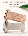 Cute Disney Engraved Apple Watch Bands - 2 Pack