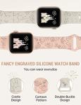 Cute Disney Engraved Apple Watch Bands - 2 Pack