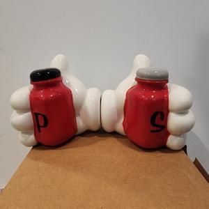 Disney Mickey Mouse Hands Salt and Pepper Shakers