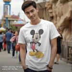 Mickey Mouse Graphic Short Sleeve T-Shirt for Men