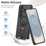 Cute Black Frosted Samsung Galaxy S25 FE Case