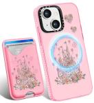 Kawaii Disney Castle iPhone 14/13 Case with Wallet