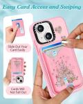 Kawaii Disney Castle iPhone 14/13 Case with Wallet