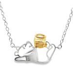 Winnie-the-Pooh Two-Tone Pendant Necklace