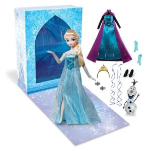 Elsa Story Doll with Dress and Coloring Book