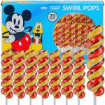 Mickey Mouse Swirl Lollipops - 20 Pack