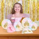 Princess Castle Birthday Party Supplies for 24
