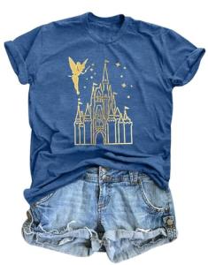 Magical Shirt for Women Magic Kingdom Tshirt Family Vacation Tee Castle Believe in The Magic Shirt Tie Dye Tops