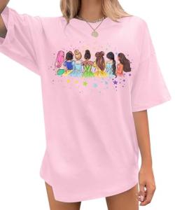 Magical Shirt for Women: Magic Kingdom Tshirt Princess Shirt Family Vacation Trip Tee Pink