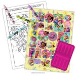 Disney Alice Wonderland Bakery 48 Page Coloring Book, 4 Crayons Bendon 53461