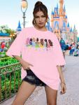 Magical Shirt for Women: Magic Kingdom Tshirt Princess Shirt Family Vacation Trip Tee Pink