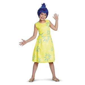 Inside Out Joy Costume for Kids, Official Disney Pixar Inside Out Classic Girls Costume, Child Size (7-8)