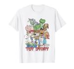 Disney Pixar Toy Story All Stars Distressed Group Shot T-Shirt