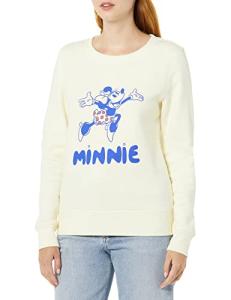 Amazon Essentials Disney | Marvel | Star Wars | Princess Women's Fleece Crew Sweatshirts, Minnie Joy, Medium
