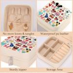 Cartoon Mouse Castle Travel Jewelry Case, Small Box Organizer, Cartoon Gifts Merchandise, Birthday Christmas Gifts for Cartoon Lovers Fans Women Teen Girls Friends Sister Her