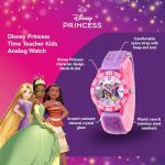 Disney Princess Watch for Girls Age 4-7 – Perfect Timepiece for Kids Who Love Princesses and Fun, Stylish Accessories, Toddler Princess Watch with Purple Nylon Strap, Pink Bezel, White Dial