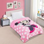 Disney Minnie Mouse Twin Bedding Set - Bundle with Bedspread, Flat Sheet, Fitted Sheet, and Pillowcase, Stickers, More Bedroom Decor Set