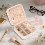 Cartoon Mouse Castle Travel Jewelry Case, Small Box Organizer, Cartoon Gifts Merchandise, Birthday Christmas Gifts for Cartoon Lovers Fans Women Teen Girls Friends Sister Her