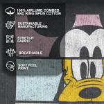 Disney Junior's Crew Crop Short Sleeve Crop T-Shirt, Black, Large