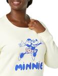 Amazon Essentials Disney | Marvel | Star Wars | Princess Women's Fleece Crew Sweatshirts, Minnie Joy, Medium
