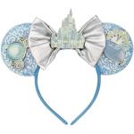 TUTKIMUS Mouse Ears Headband for Women - Mouse Ears Blue Bows Mouse Ear Party Decorations Park Ears for Women (Blue)