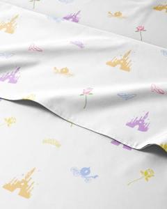 Kids Princess Twin Bed Sheet Set - Castle Theme