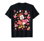Disney Minnie Mouse & Friends Valentine's Day Retro Hearts T-Shirt