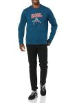 Amazon Essentials Disney | Marvel | Star Wars Men's Fleece Crewneck Sweatshirt, Marvel Black Panther, Large
