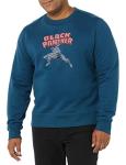 Amazon Essentials Disney | Marvel | Star Wars Men's Fleece Crewneck Sweatshirt, Marvel Black Panther, Large