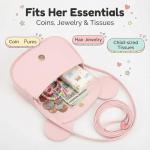 PRLINJSK Toddler Purse for Girls Birthday Gift, Little Girls Purse Kids Wallet Mouse Crossbody Bag Gift Set