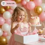 PRLINJSK Toddler Purse for Girls Birthday Gift, Little Girls Purse Kids Wallet Mouse Crossbody Bag Gift Set